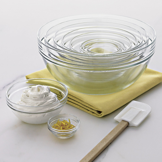 10 Piece 2.25 10.25 Inches Glass Nesting Bowl Set