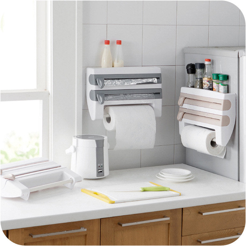 Plastic Refrigerator Cling Film Storage Rack
