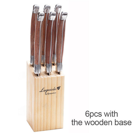 Stainless Steel Wood Steak Knives