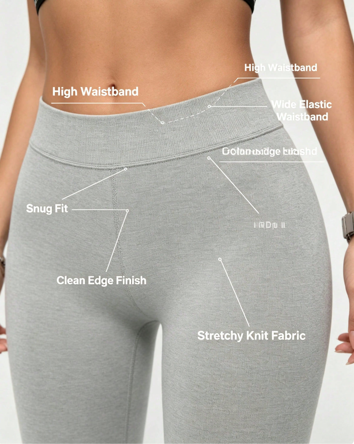 Women's 91% Cotton Classic Knit Leggings