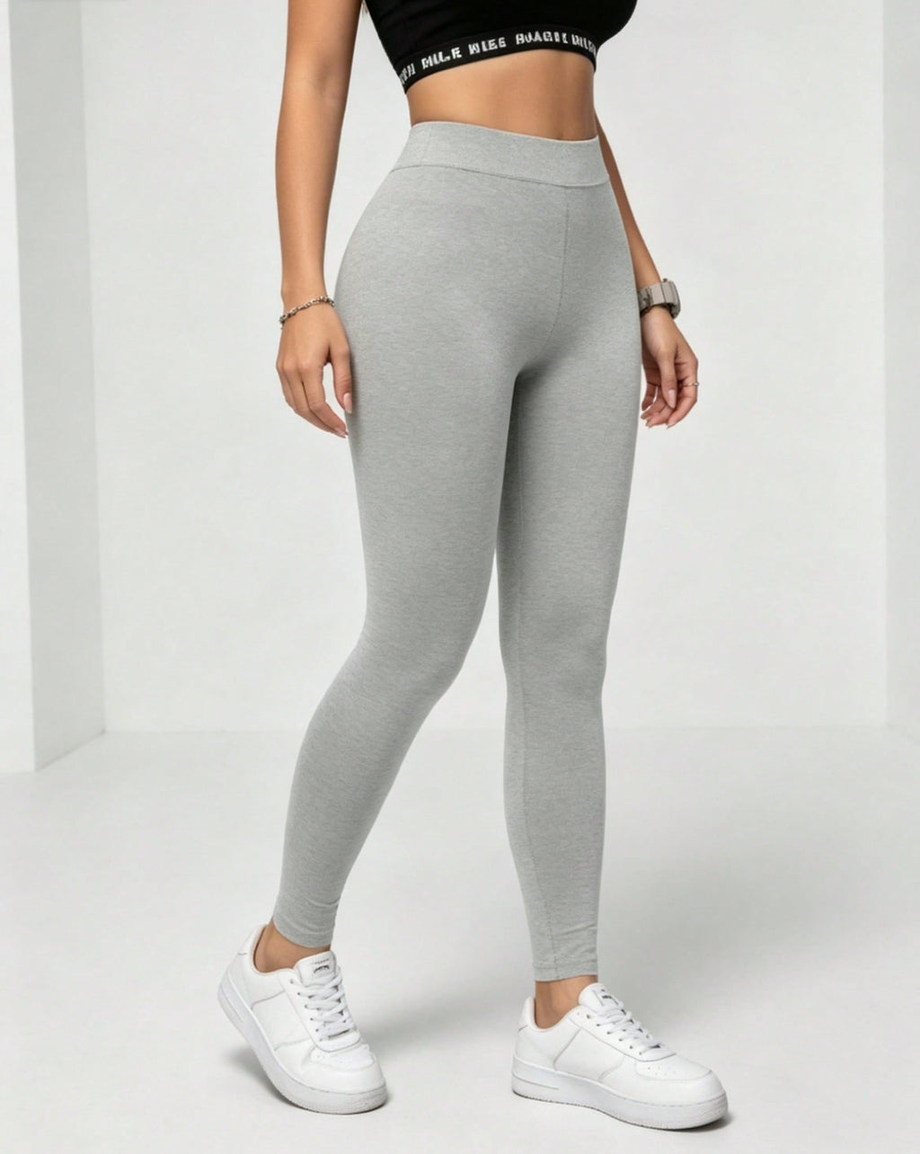 Women's 91% Cotton Classic Knit Leggings