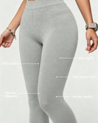 Women's 91% Cotton Classic Knit Leggings