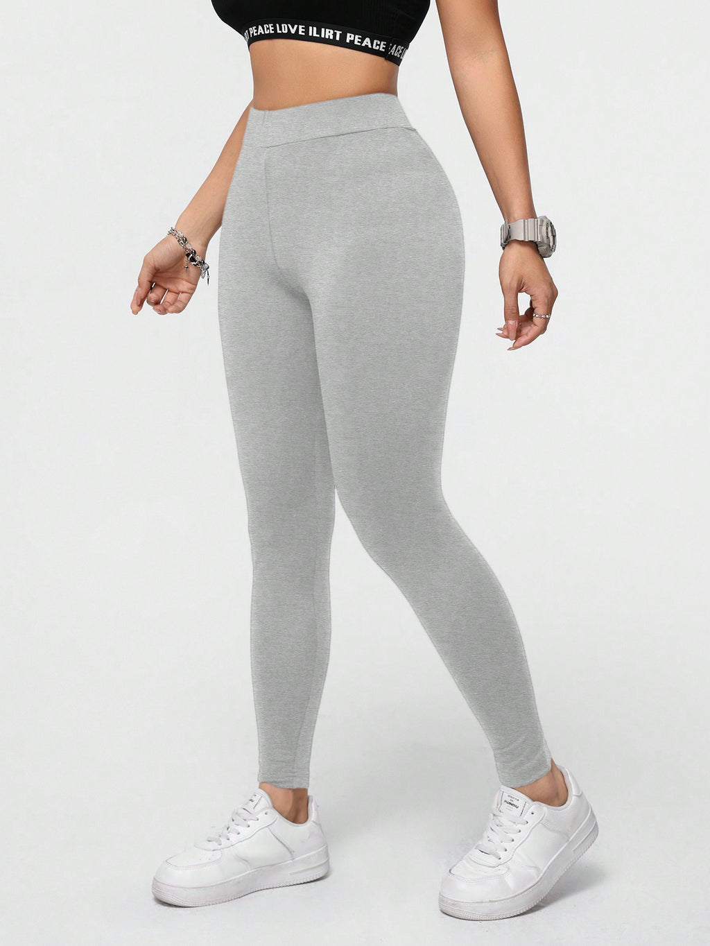 Women's 91% Cotton Classic Knit Leggings