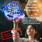 Smart Sensing UFO Flying Ball Boomerang Hovering RC Drone Magic Black Tech Toy for Boys and Girls Interactive LED Flying Toy