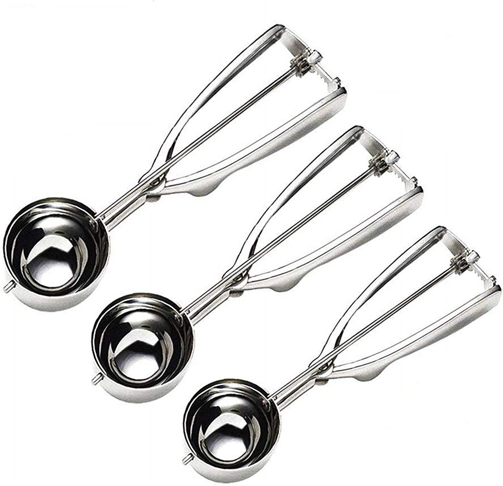 Ice Cream Scoop Set - Can be used for cookies, fruit, meatballs, etc...