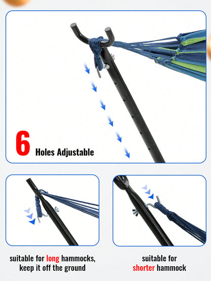 Portable Heavy Duty Hammock Stand Portable Steel Stand Only For Outdoor Patio Or Indoor With Carrying Case (No Hammock)