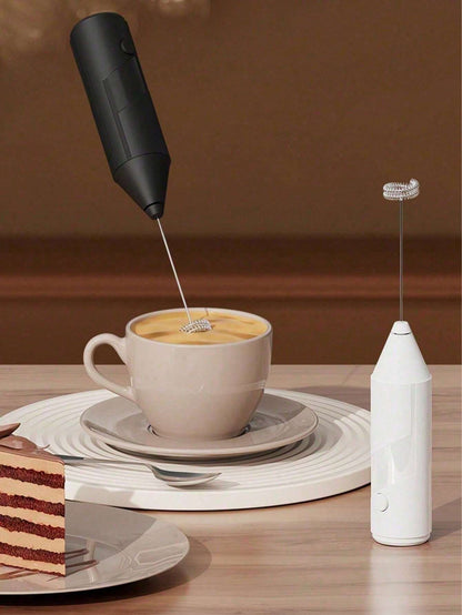 A Miniature Electric Milk-Frother For Household Use. A Hand-Held Milk Whisk Back To School