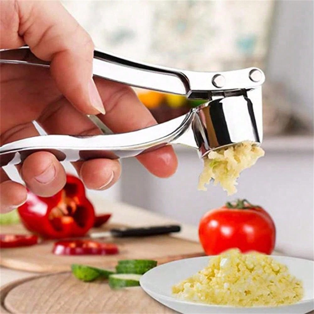 1pc Garlic Press, Manual Garlic Mincer, Garlic Crusher, Ginger Mincer, Kitchen Gadget