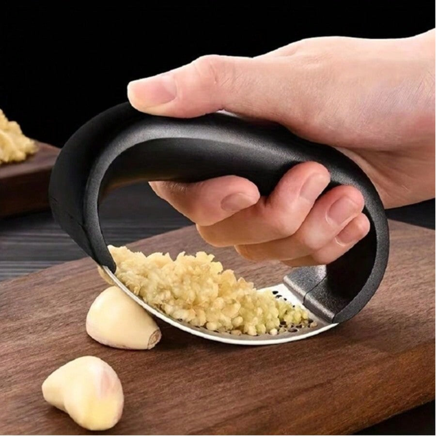 1pc Garlic Press, Manual Garlic Mincer, Garlic Crusher, Ginger Mincer, Kitchen Gadget