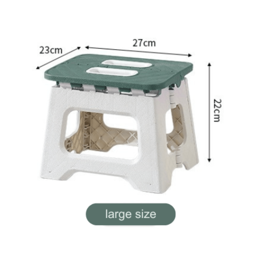 1PC Portable Multifunctional Folding Stool, Height 8.7-10 Inches, High Load-Bearing Folding Steps, Classic Style Outdoor Folding Stool, Portable Handheld Plastic Folding Stool - Compact, No Assembly Required, Multi-Functional Square Stool For Indoor And O