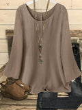 YFY Women's Long Sleeve Flared Cuff Shirt, Solid Colour