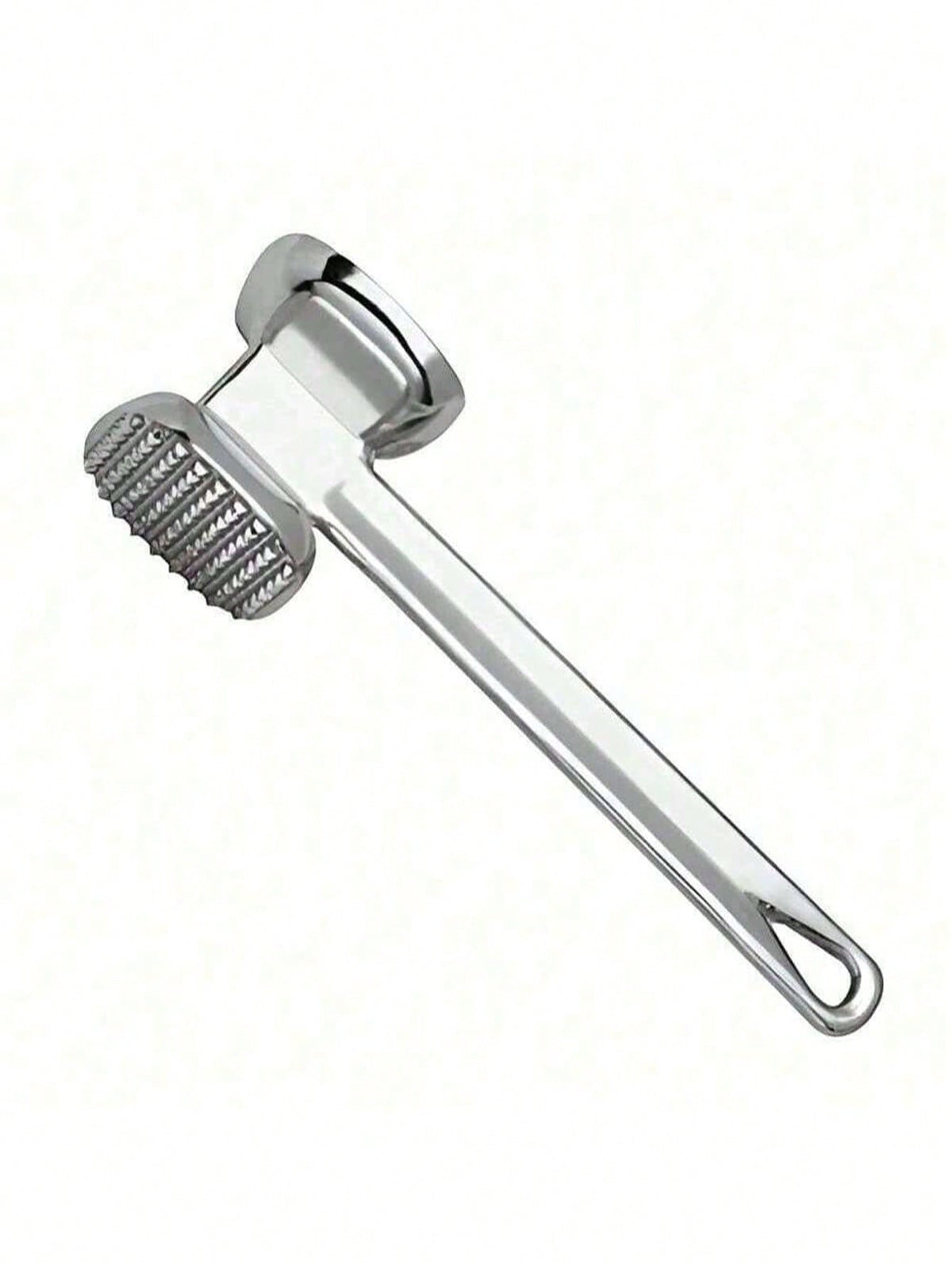 1pc Stainless Steel Meat Tenderizer, Double-Sided Meat Hammer, Steak Pounder, Kitchen Tool, Meat Mallet, Suitable For Picnic, Travel, Camping, BBQ - Metal Material