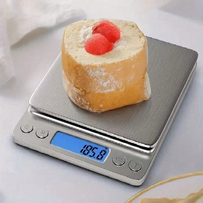 1pc Compact Digital Kitchen Scale, Stainless Steel LCD Electronic Smart Food Scale, Small Gram Baking Scale, Jewelry Scale, Coffee Scale, Herbal Scale, Kitchen Gadgets