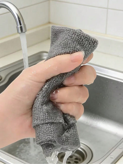 Reusable Microfiber Wet Wipes, 1 Roll/21pcs, Space-Themed Modern Square Cloths, Highly Absorbent Machine Washable Kitchen Towels, Durable Multi-Surface Household Cleaning Cloth For Dishwashing, Floors & Countertops, Dish Drying