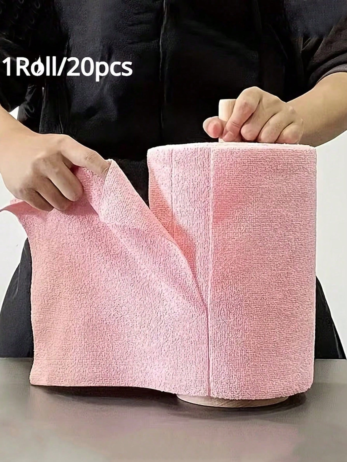 Reusable Microfiber Wet Wipes, 1 Roll/21pcs, Space-Themed Modern Square Cloths, Highly Absorbent Machine Washable Kitchen Towels, Durable Multi-Surface Household Cleaning Cloth For Dishwashing, Floors & Countertops, Dish Drying