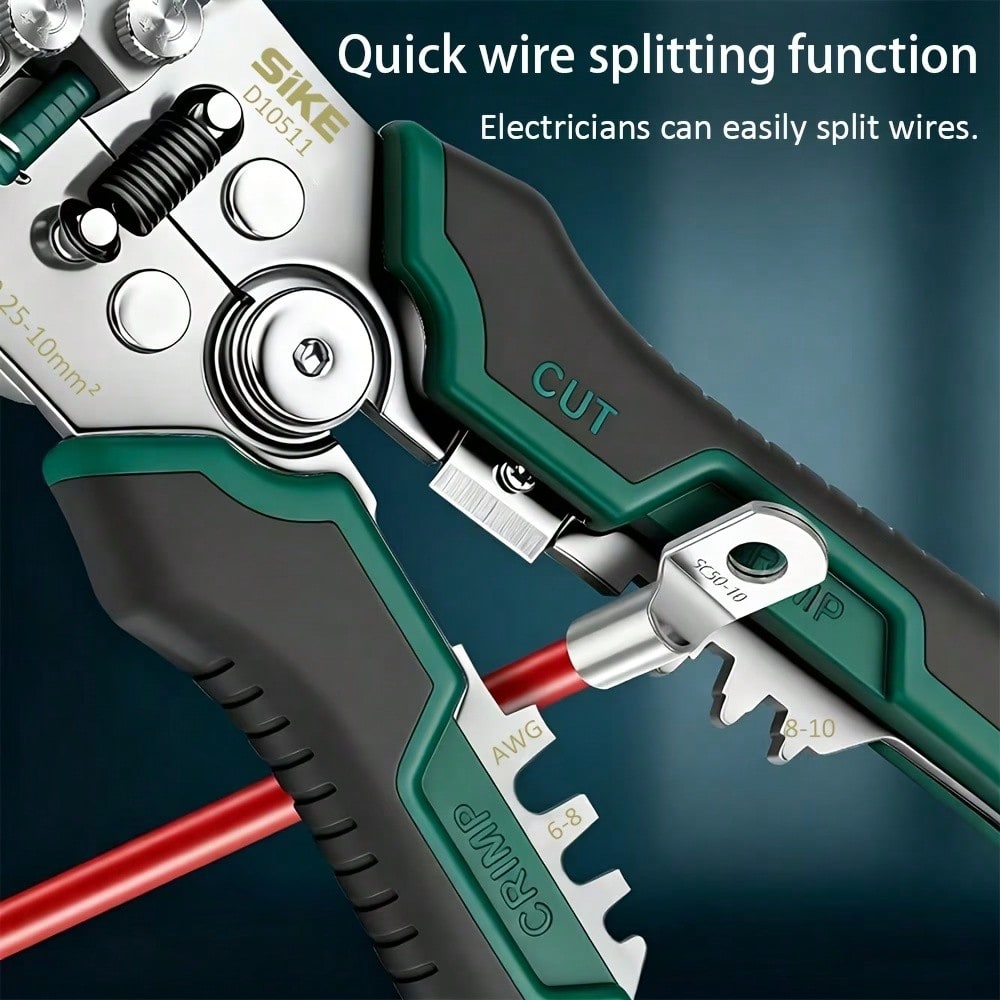 Wire Stripper, Multi-Function Automatic Wire Stripper, Designed For Electricians, Fast Stripping Without Damaging Core Wire, Automatic Stripper And Multi-Function Electrician Stripper, Suitable For Multi-Core Wire Stripping.