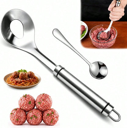 2026 Upgrade Stainless Steel Meatball Maker, Meatball Maker Spoon – Make Perfect Meatballs Without Messy Hands,1 Pcs