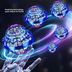 Smart Sensing UFO Flying Ball Boomerang Hovering RC Drone Magic Black Tech Toy for Boys and Girls Interactive LED Flying Toy