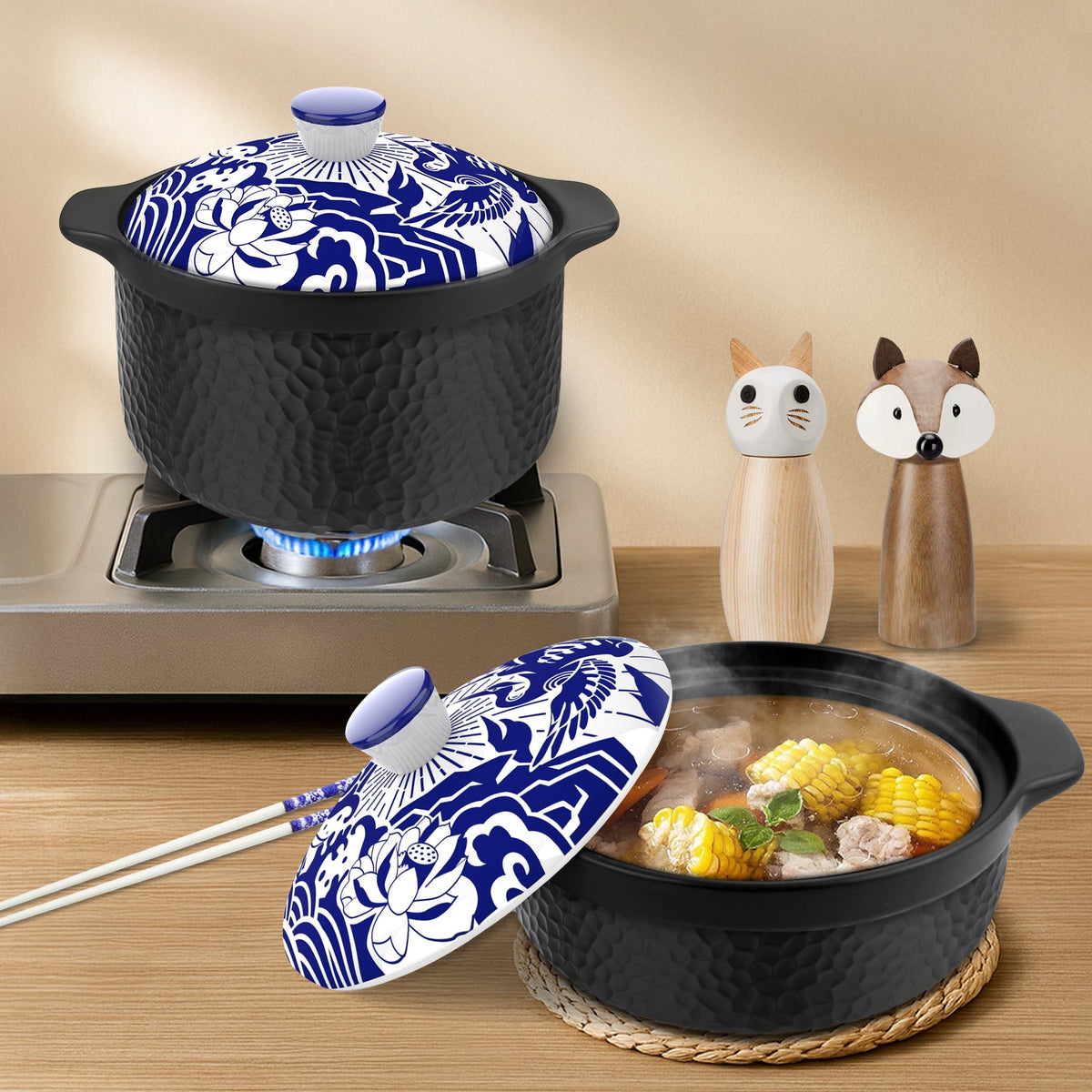 Asian Clay Pot-4.5qt