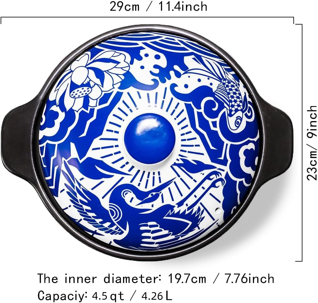 Asian Clay Pot-4.5qt