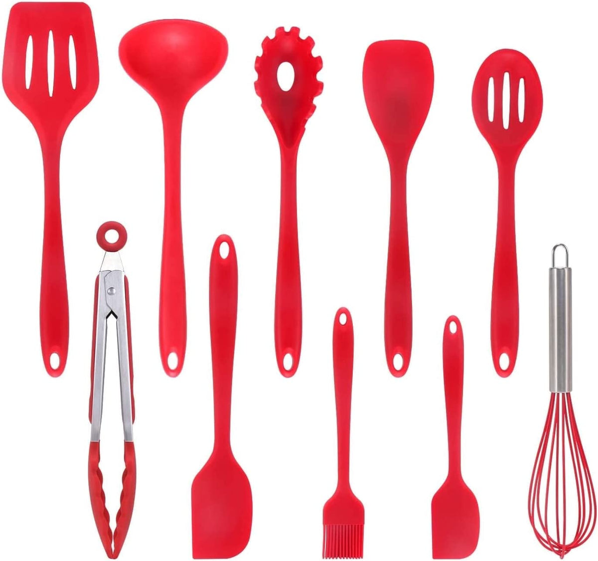 Silicone Kitchen Utensils (10 Piece Set)