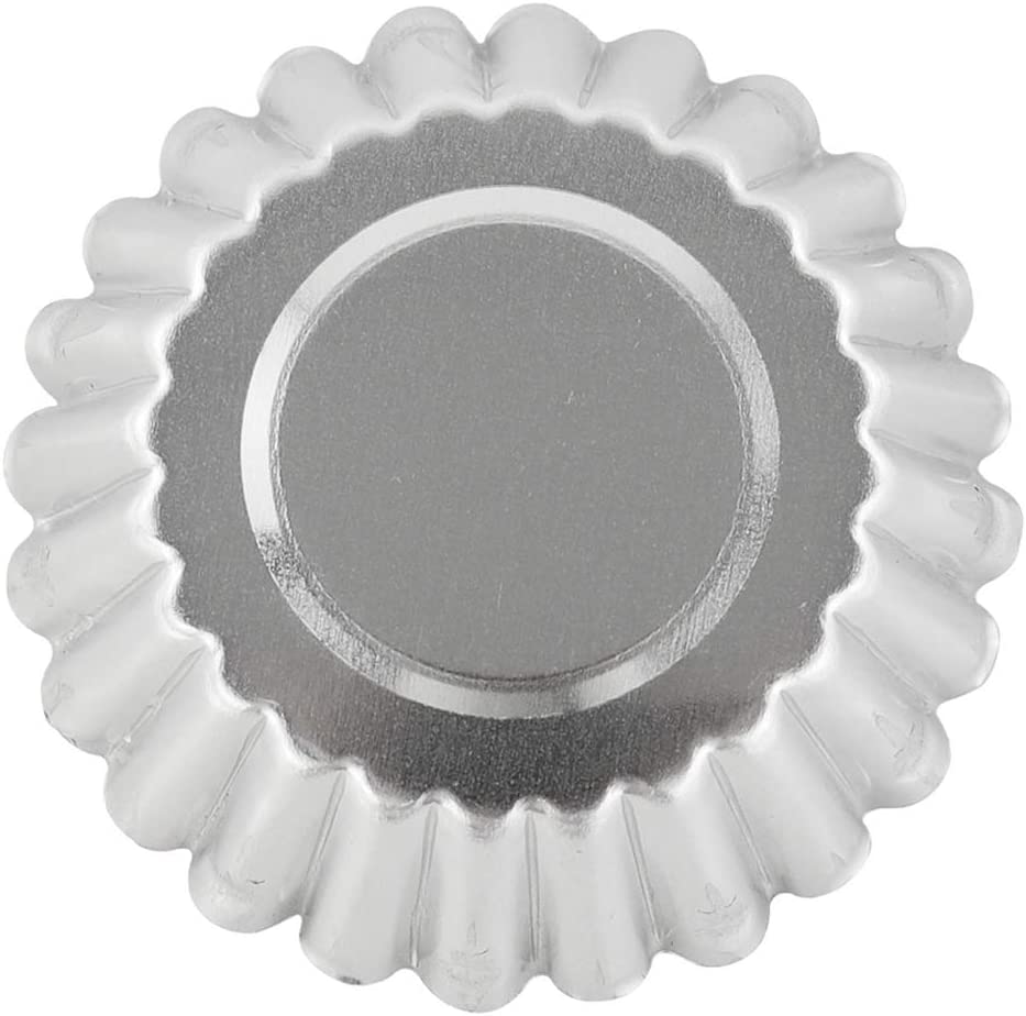 Egg Tart Molds / Mini Tart Pans / Aluminum Pie Tins / Muffin Baking Cups (30 pcs)