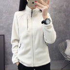 Women's Fleece Zip-Up Sweatshirt with Collar