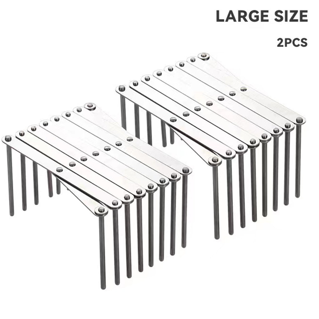 Multi-Functional Organizer for Dishes and Lids / Retractable Plate Drying Rack Holder (2 PC)