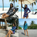 Amazon's best-selling sexy mesh sheer print hooded dress, European and American style slim sun-protective cover-up    sun cover up sun cover ups women sun cover up rms beach cover up dress beach cover up skirt