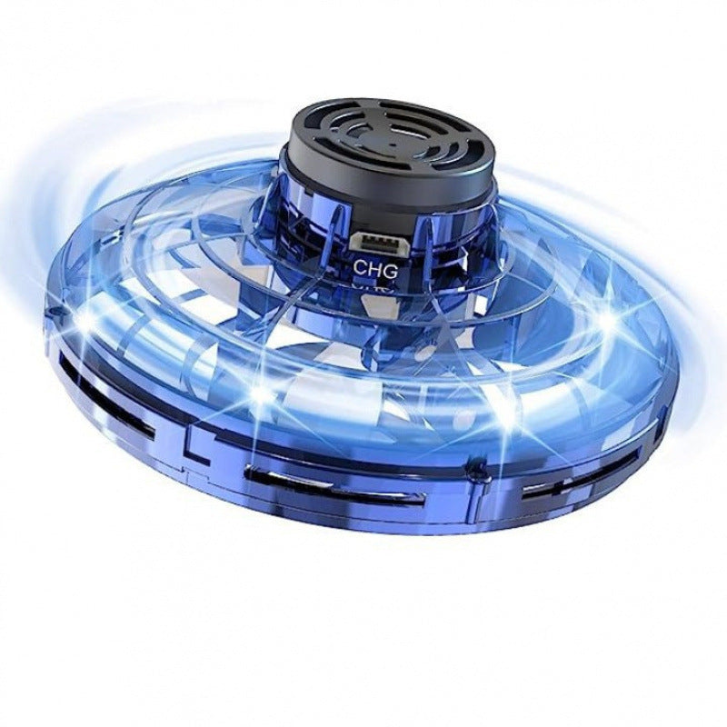 Gesture sensing gyroscope, UFO, spinning saucer, durable drop-resistant floating spinning ball, flying device, light-up toy