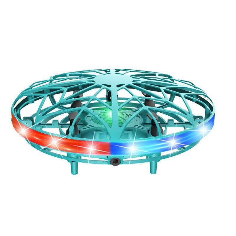 Gesture sensing gyroscope, UFO, spinning saucer, durable drop-resistant floating spinning ball, flying device, light-up toy