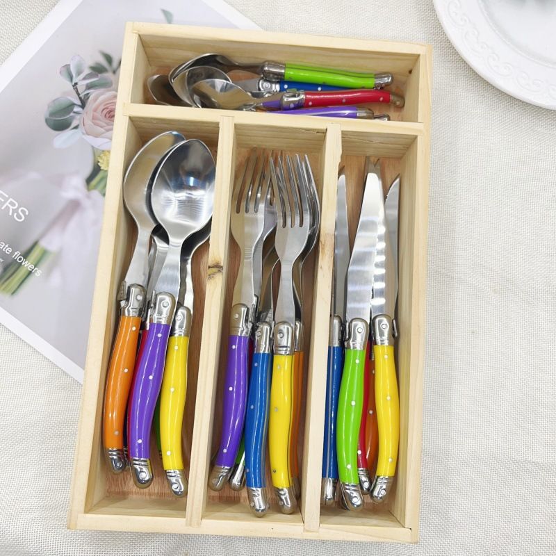 Laguiole Style 24pc Dinnerware Set