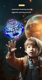 Smart Sensing UFO Flying Ball Boomerang Hovering RC Drone Magic Black Tech Toy for Boys and Girls Interactive LED Flying Toy