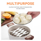 Multi-Functional Organizer for Dishes and Lids / Retractable Plate Drying Rack Holder (2 PC)