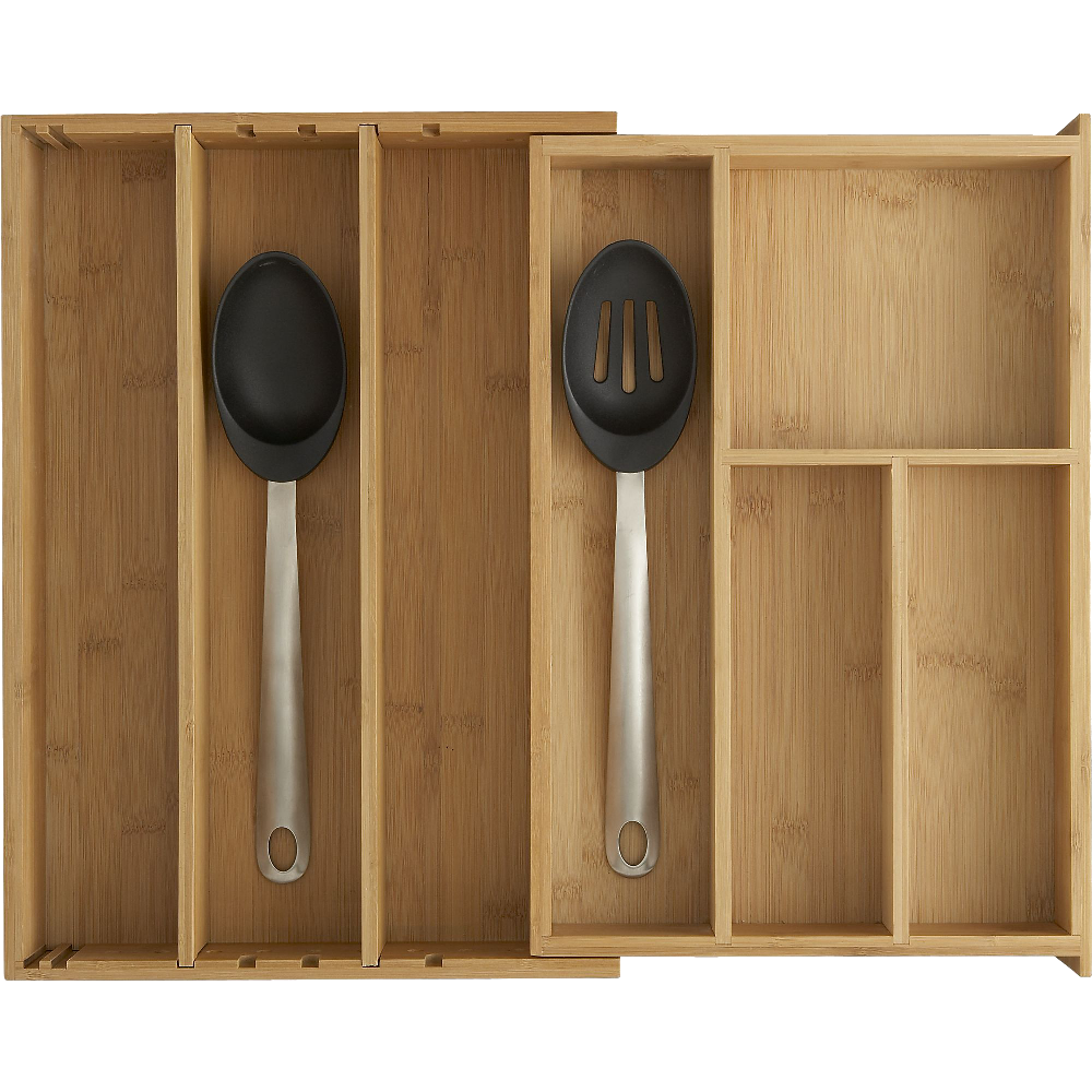 Expandable Bamboo Gadget Tray