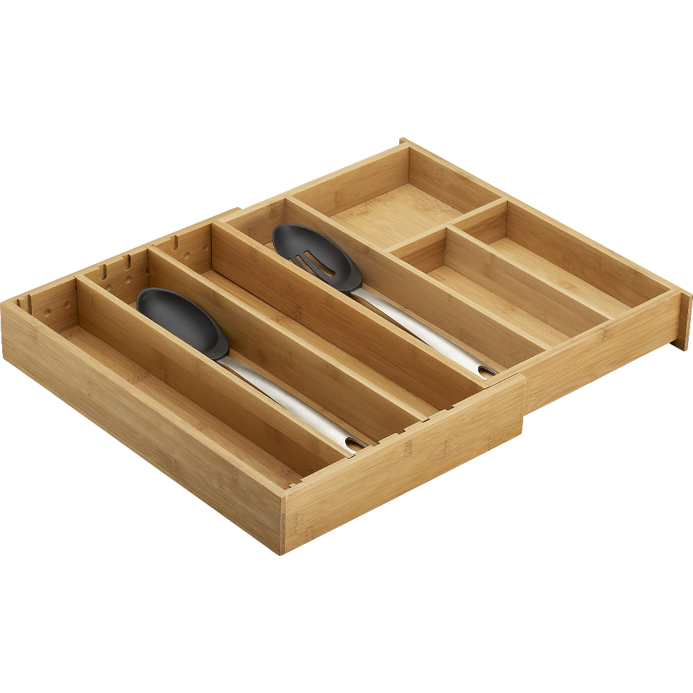 Expandable Bamboo Gadget Tray