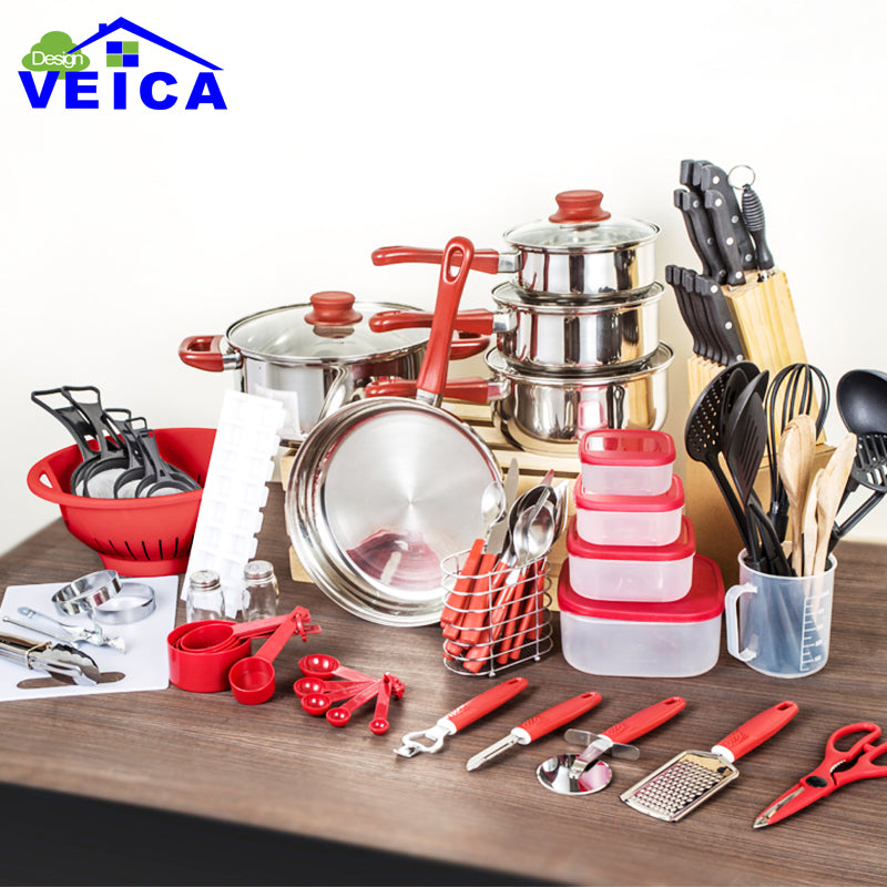 80 Piece Cookware Cooking Pots And Pans Set