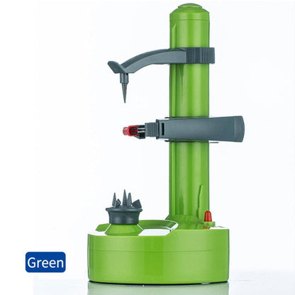 Electric Spiral Apple Peeler Cutter Slicer Fruit Potato Peeling Automatic Battery Operated Machine With Charger