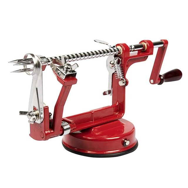 Electric Spiral Apple Peeler Cutter Slicer Fruit Potato Peeling Automatic Battery Operated Machine With Charger