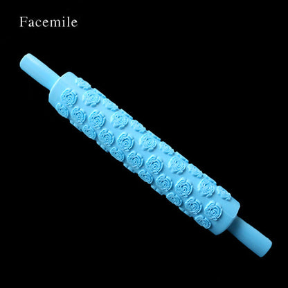 1PCS Rolling Pin Roller Daisy Different Patterns