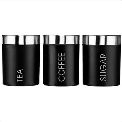 3pcs New Tea Coffee Sugar Kitchen Storage Canisters