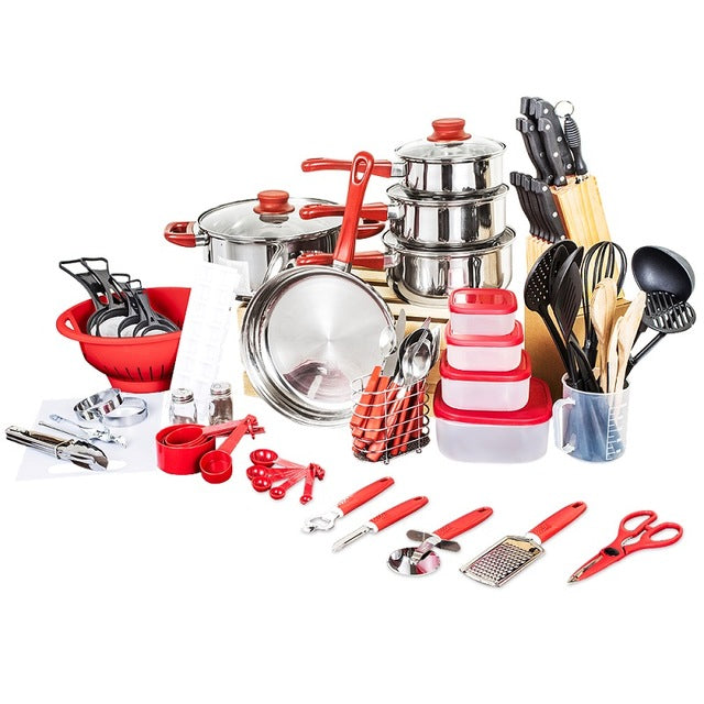 80 Piece Cookware Cooking Pots And Pans Set