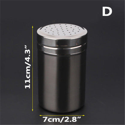 Stainless Steel Salt Pepper Shaker Set
