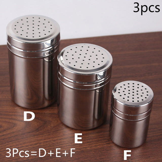 Stainless Steel Salt Pepper Shaker Set