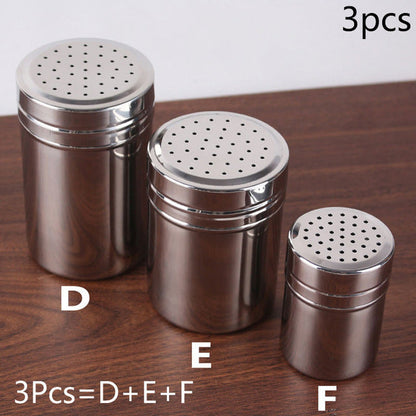 Stainless Steel Salt Pepper Shaker Set