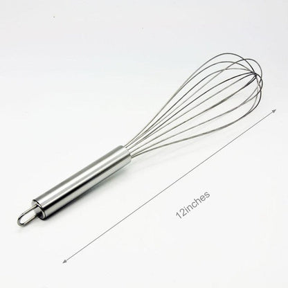 (8/10/12 Inches) Stainless Steel Egg Beater