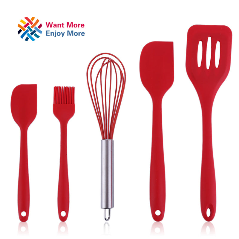5pc/Set Kitchen Silicone Cooking Tools
