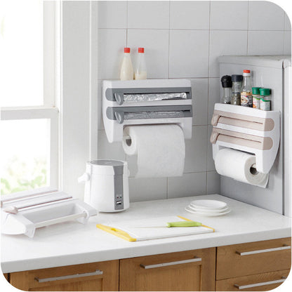 Plastic Refrigerator Cling Film Storage Rack