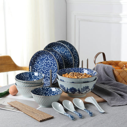 Combination 18 Pieces Ceramic Tableware Set