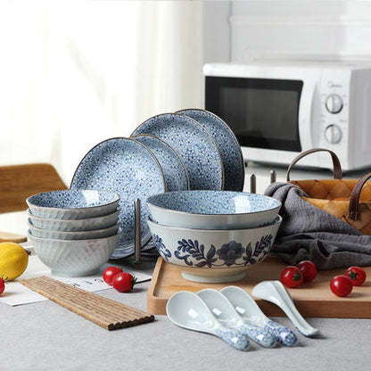 18 Pieces Ceramic Tableware Set Hand Painted Ceramic
